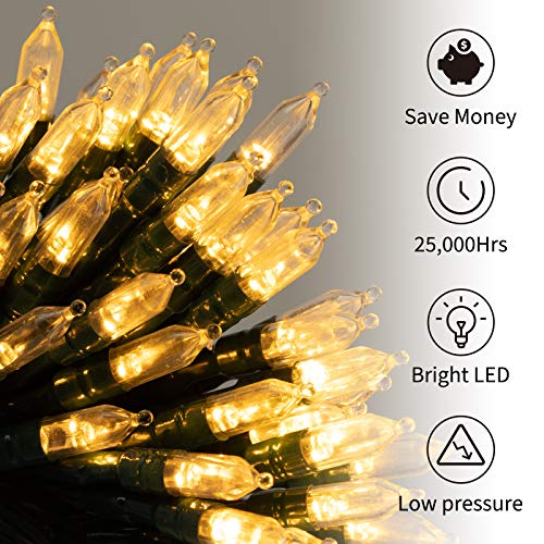 Brightown Battery Operated Christmas Lights 2 Pack 18 Feet 50 Led Clear Mini String Lights With 8 Modes Waterproof Tree Lights For Xmas Outdoor Indoor Holiday Party Garden Decor thumb #1