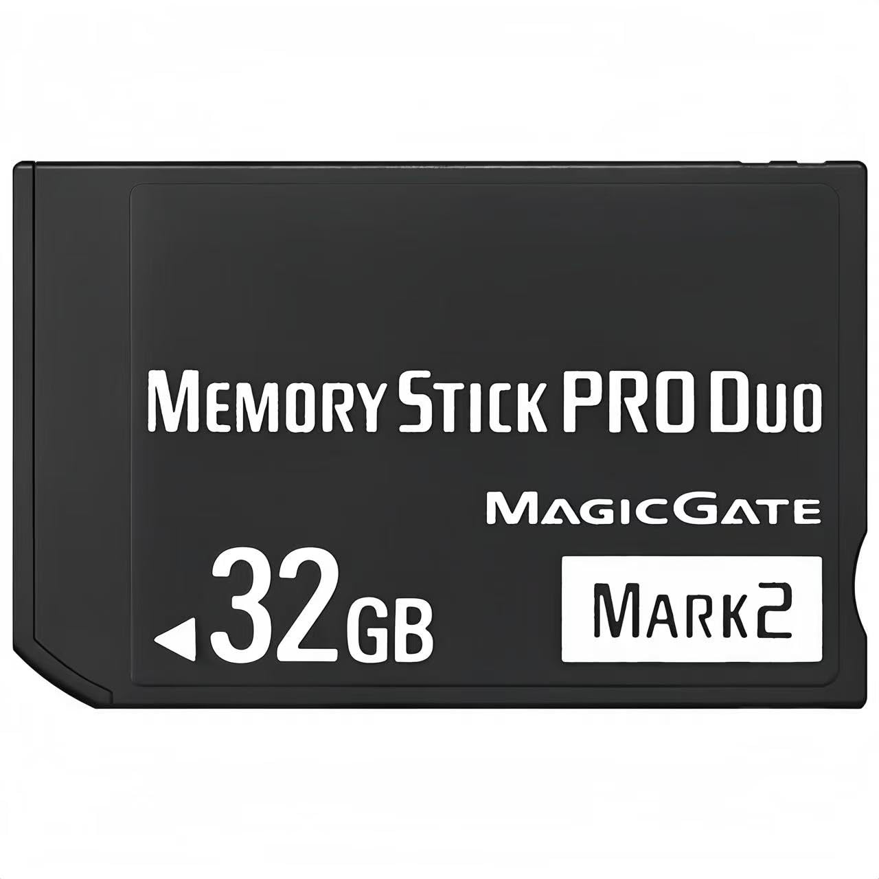 Original 32GB Memory Stick Pro Duo Mark2 -Compatible with PSP 1000 2000 3000 and Camera Accessories Storage Card - High Speed