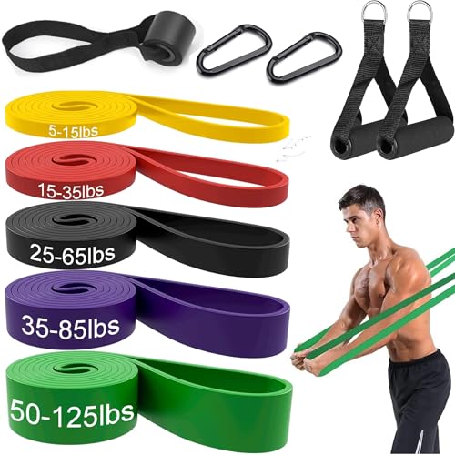 Exercise Bands Resistance Bands Set Pull Up Assist Bands Gym Workout Bands Elastic Fitness Bands Heavy Resistance Bands Strength Training Bands Pull Up Assistance Resistance Band