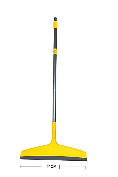 HIC Squeegee Plastic Floor/Bathroom Squeeze Wiper with Telescopic Handle,Wiper Blade Size 40 cm Pack of 1