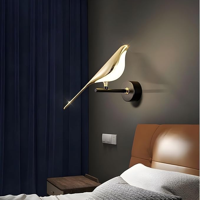 Light4Life 10W Led Bird Light Wall Light Wall Lamp for- Home Wall, Kitchen, Wall Sconces Light, Bedside, Bedroom, Living Room, Office, Indoor, Diwali Wall Lighting