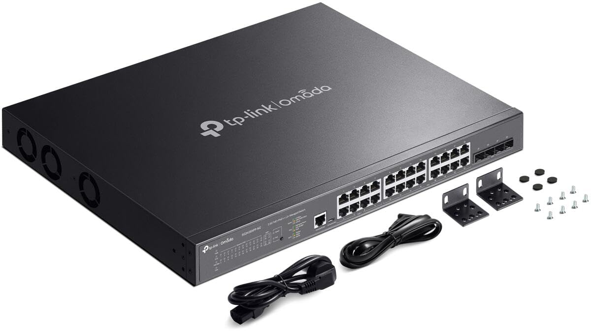 Omada SG3428XPP-M2 | 24 Port 2.5 GB PoE Switch, 4 x 10 GE SFP+ Port | 16 PoE+ and 8 PoE++ Ports@500W | L2+ Smart Managed | Omada SDN Integrated | IPv6 | VLAN, ACL, QoS, IGMP Snooping-image-6