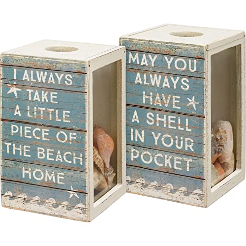 Primitives by Kathy May You Always Have A Shell In Your Pocket I Always Take A Little Piece Of The Beach Home Home Décor Shell Holder