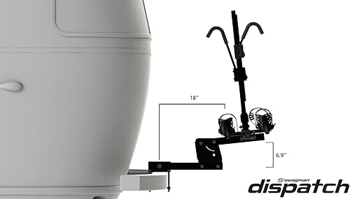 Miniatura 2 de Swagman DISPATCH - Portabicicletas con enganche aprobado para autocaravana, color negro