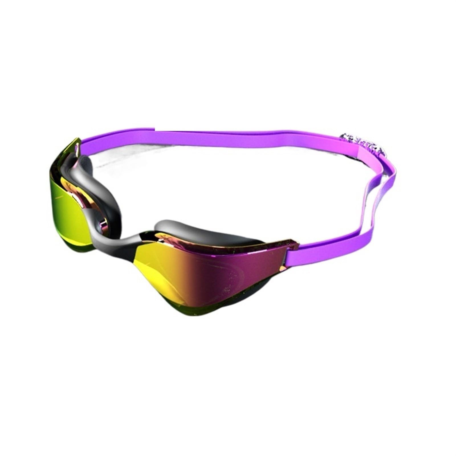 Occhialini da Nuoto for Adulti Impermeabili e antiappannamento ad Alta Definizione, occhialini da Nuoto elettrolitici Professionali e Confortevoli per Il Nuoto(Black Purple)