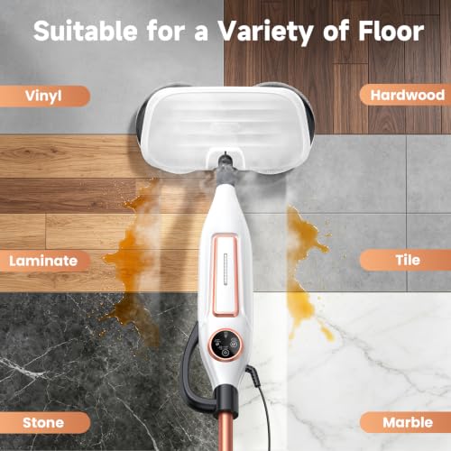 Image of DEVOAC VM6 Scrubbing Steam Mop with Rotating Mop Pads