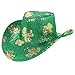 Tachiuwa Sequin Cowboy Hat ST Patricks Day Hats Fashion Costume Hats Western Cowgirl Hat Costume Accessory for Party Supplies Prom