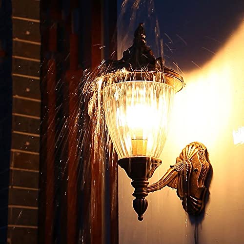 Applique murale extérieur noir luminaire de jardin étanche E27 - 4