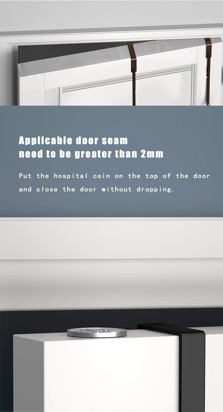 Chamber Trifold Hair Cutting Mirror Self Styling Mirror with Adjustable Height Hook Telescopic Hook Makeup Mirror Household Portable Hanging Three-Sided Folding,Black,MM2012