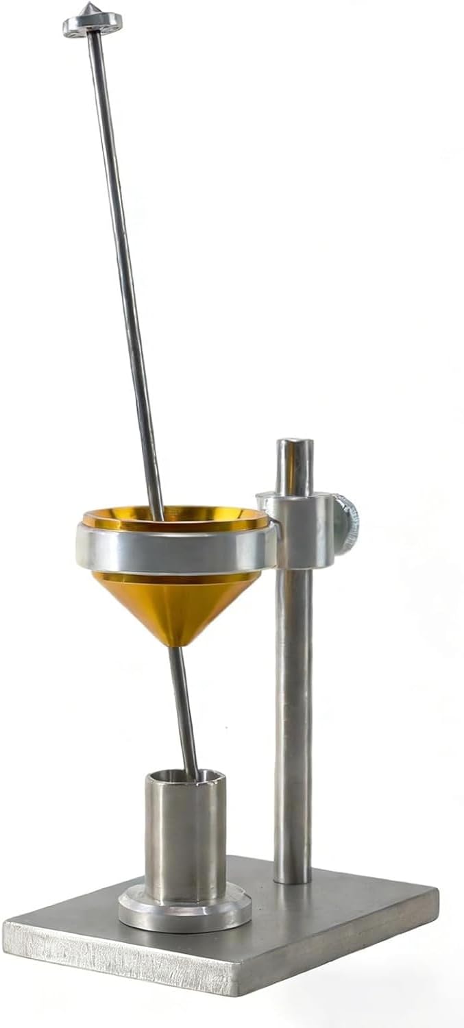 Soil Free Swelling Rate Tester, Funnel Soil Measuring Cup Stirrer, Inner Diameter 20mm, Capacity 10mL, for Determining Cohesive Soil Moisture Content