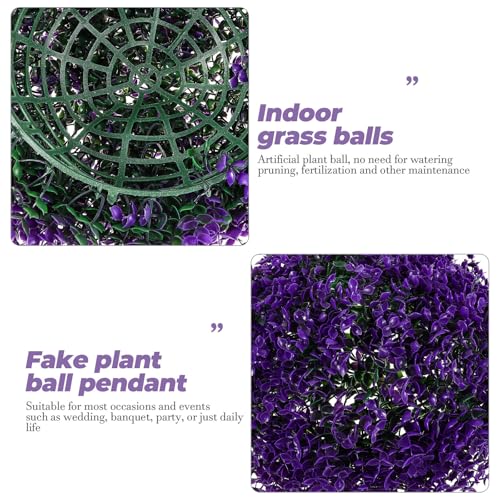 Bola de hierba artificial de eucalipto para decoración de interiores 4