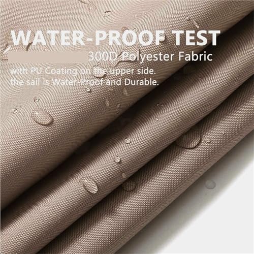 Voile d'ombrage triangulaire imperméable 4x4x4m en polyester pour jardin - 6