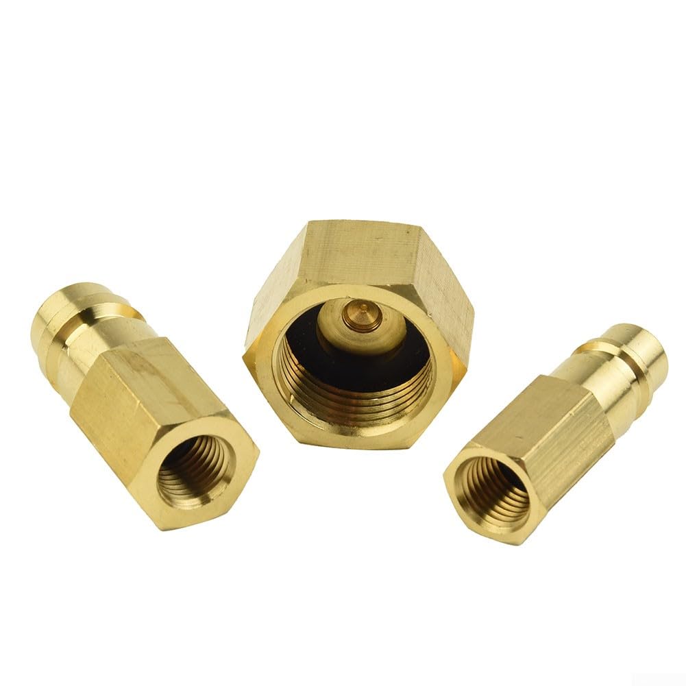 Adattatore per condizionatore auto, set di adattatori adatto per R134A 1/4 "SAE filettatura W21,8 a 1/4" SAE