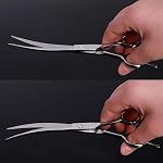 Dog Grooming Scissors Kit,Twin-Tail Pet Grooming Scissors with Thinning,Straight,Curved Down Shears Great for Groomers,Home Grooming and Groomer Beginners