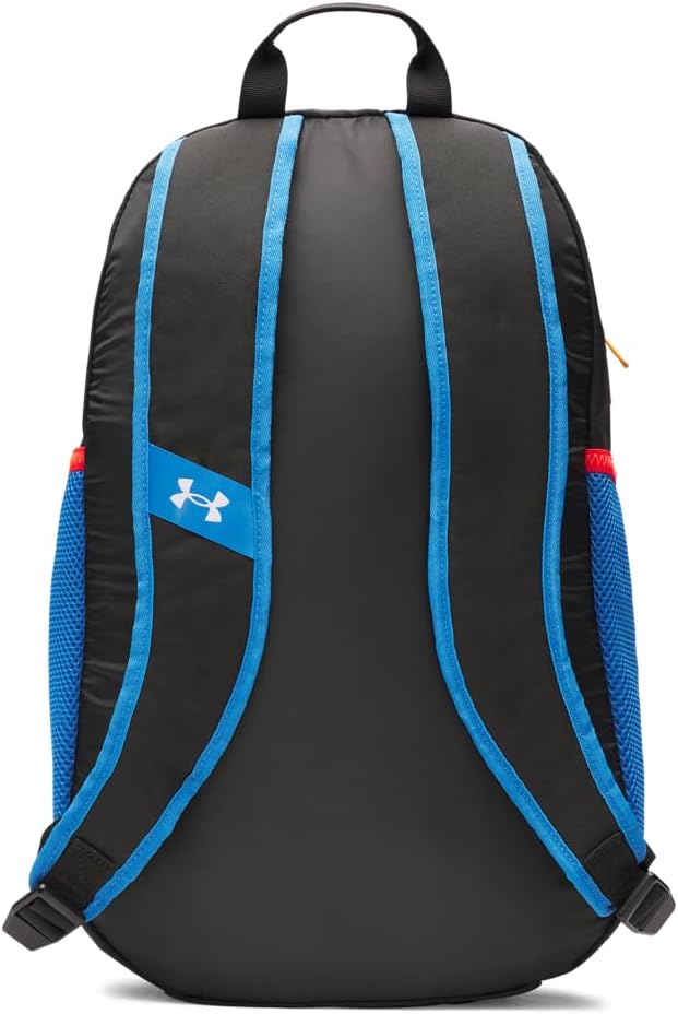 Under Armour Unisex Hustle Sport 6.0 Backpack, (003) Black/Black/Metallic Silver, One Size Fits Most - Image 2