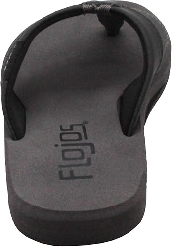 Vista 3 de Flojos Kid's Ryan Sandal, Tutone Strap With Arch Support, GrayBlack
