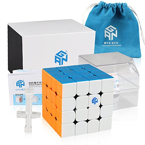 Coogam Gans 460 M Speed Cube 4x4 Gan460 Magnetic Puzzle Cube with IPG System (Stickerless)