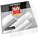 ARTEZA Self Adhesive Vinyl Sheets, 12 x 12 Inches, Pack of 50, Glossy White, Waterproof and Easy to Weed and Cut, SAV for DIY Projects