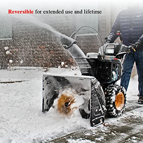 HUSWELL 490-241-0010 Snowblower Slide Shoes Skid Shoe (2 Pack) with Mounting Hardware for Universal MTD Snow Thrower