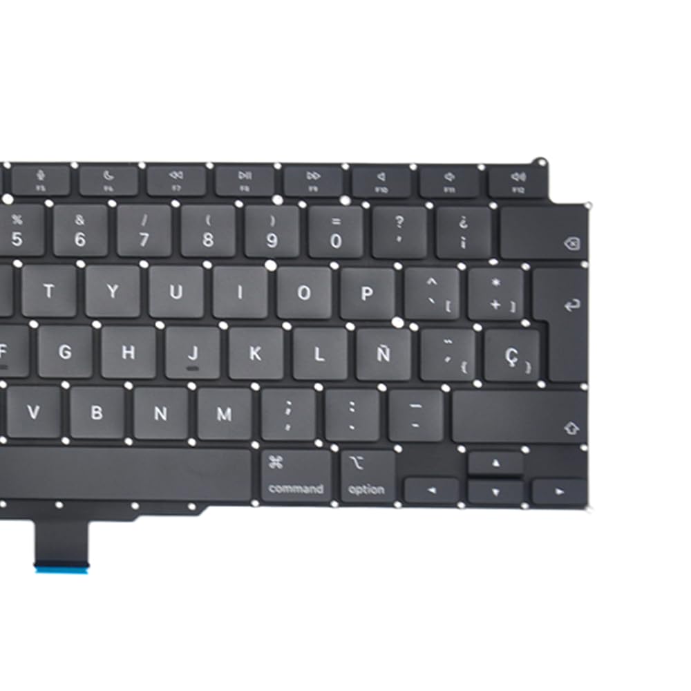 Repuesto Retroiluminación Español Teclado ESPAÑOL Compatible para MacBook Air Retina 13" M1 A2337 Finales de 2020 Año Teclado + Tornillos + Destornillador