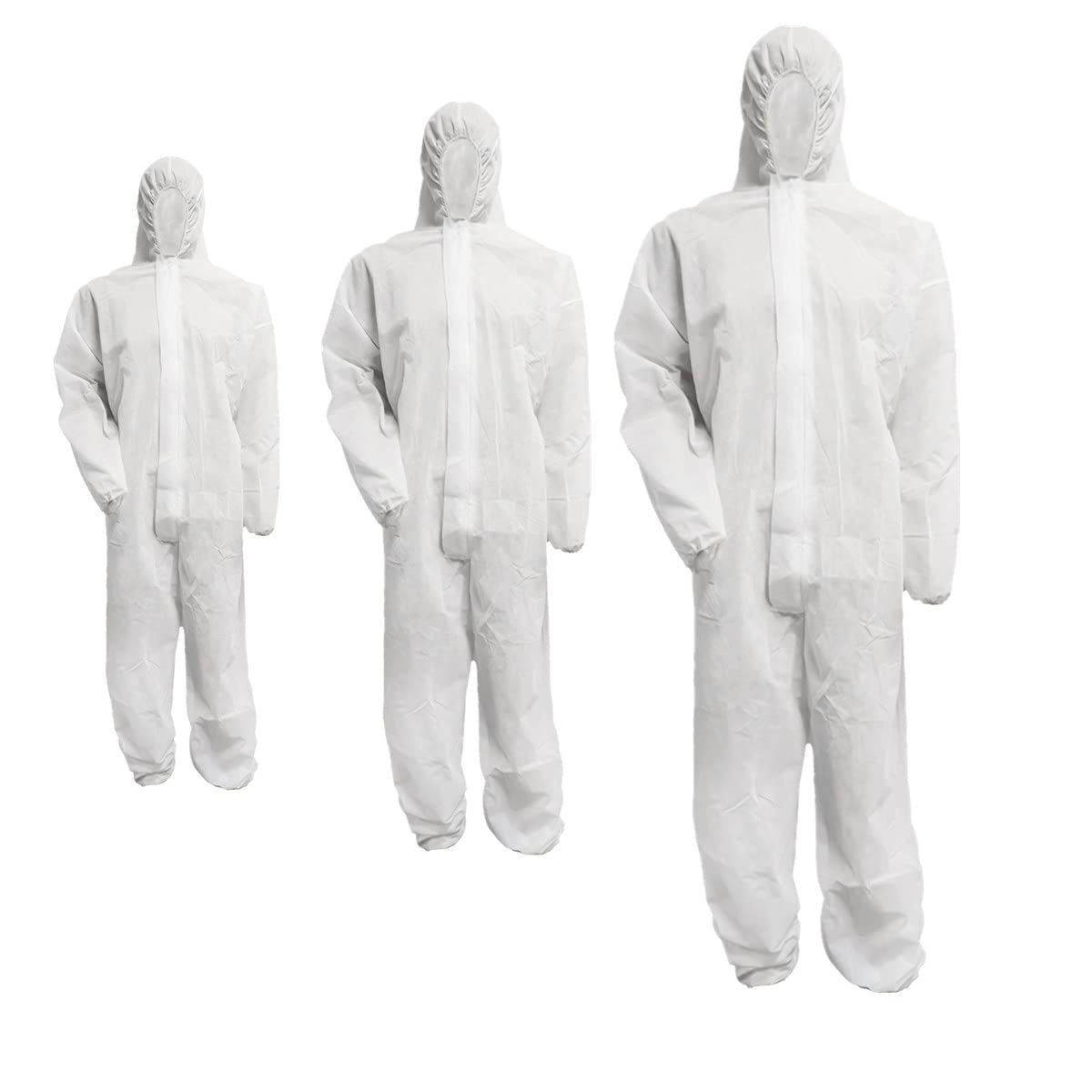 Lot de 50 combinaisons de peintre jetables en polypropylène avec capuche Taille L-XXXL (au choix) 40 g/m