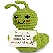 Skyists Caterpillar Thank You Gift – Mini Handmade Crochet with Appreciation Card – Funny Small Present for Teachers Coworkers Volunteers – You Made This Year Special!