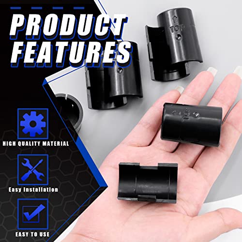 Glarks 25 Pairs 50 Pack Wire Shelf Clips Wire Shelving Shelf Lock Clips for 1" Post - Adjustable Shelving Sleeves Replacement Clips for Wire Shelving System, Fits with Thunder Group, Alera, Metro by GLARKS - Image 3