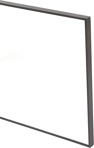 Miniatura 2 de Deco 79 Espejo de pared de madera para habitación, espejo de entrada con marco minimalista fino, espejo montado en la pared 24 x 2 x 40 pulgadas,