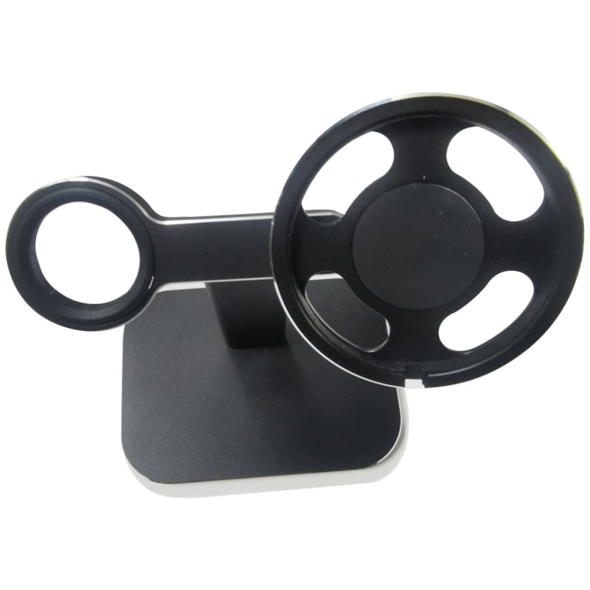 Soporte de Carga Inalámbrico para Teléfono y Reloj de Aluminio Negro