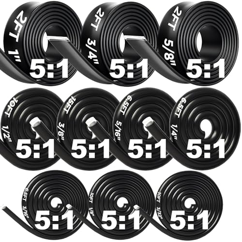 Image of 10 Size 5:1 Heat Shrink Tubing Roll Kit, 21.5m Dual Wall Adhesive Lined Waterproof Heat Shrink Sleeving, Marine Grade Electrical Cable Insulation for Automotive, Marine, Caravan & DIY Wiring Repair