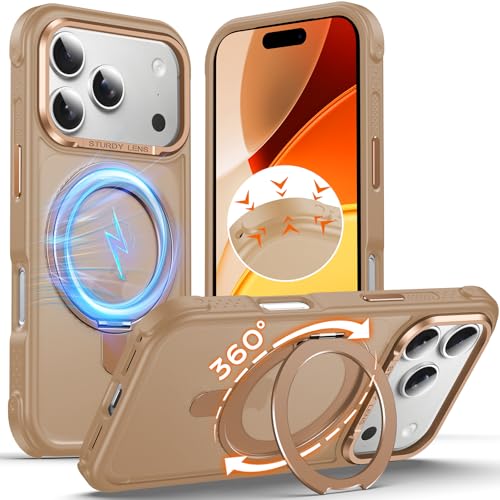 Coque MagSafe iPhone 17 Pro Anqrp avec béquille pour appels mains libres