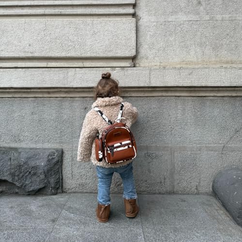 Image of Montana West Wrangler Mini Backpack Cute Cow Print Backpack Purse for Girls and Women, Brown WG102-8600BR