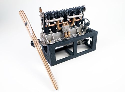 Miniatura 1 de Model Airways Mercedes D.III Kit de modelo de motor de avión a escala 1:16 - Réplica histórica del motor en línea Red Baron de la Primera Guerra