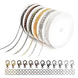 【Amplia aplicación】 Ha incluido los suministros básicos que necesita en tipos de bricolaje de joyas, como aretes, pulseras, tobilleras.Añadiendo otra decoración que le guste, puede usarlas para hacer su propia joyería única y reparar una joyería vieja o rota.