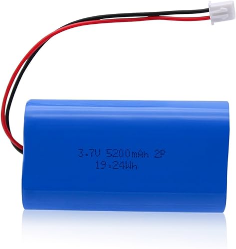 Miniatura 9 de 3.7V 5200mAh Paquete de baterías recargables de iones de litio con conector JST-2P para camiones, botes y autos de carreras RC