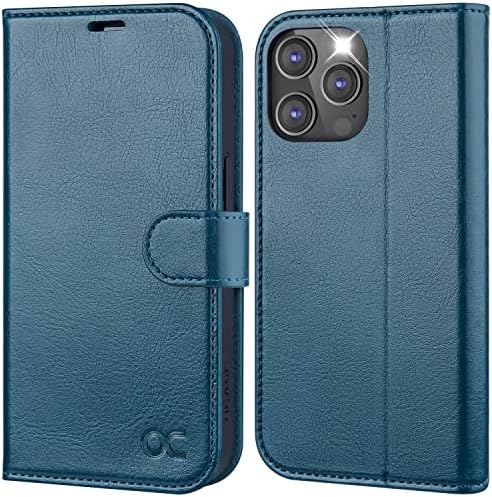 OCASE for iPhone 14 Pro Case, Premium PU Leather iPhone 14 Pro 5G Wallet Case Flip Phone Cover with[RFID Blocking][Card Holder][TPU Inner Shell] for the 6.1 Inch 2022 Pro 5G,Black