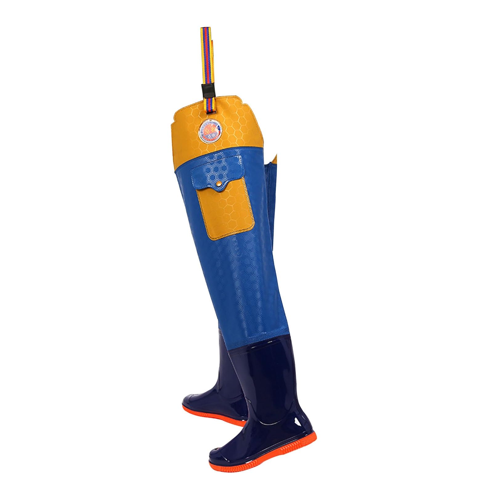 Stivali da Pesca Stivali da Pescatore da Uomo E da Donna con Tasche in PVC Leggero Impermeabile Stivali da Pescatore per La Pesca E La Caccia