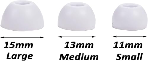 Miniatura 3 de Juego de auriculares de silicona de repuesto para auriculares Beats Studio Buds inalámbricos, 3 pares (blanco)