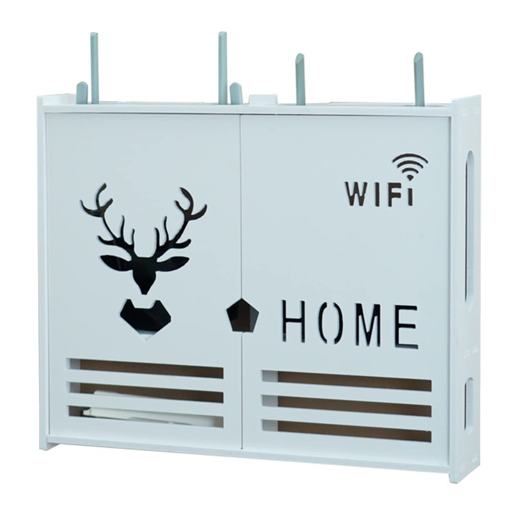Boîtier décodeur et étagère de rangement WiFi au design épuré