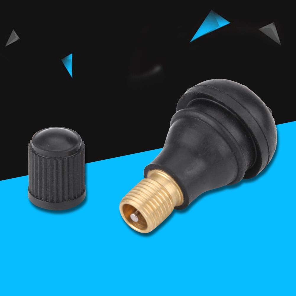 BOROCO 10 Pièces Voiture Auto TR412 Roue Snap In Pneu Tige De Valve De Pneu Bouchon Anti-poussière Valve En Caoutchouc