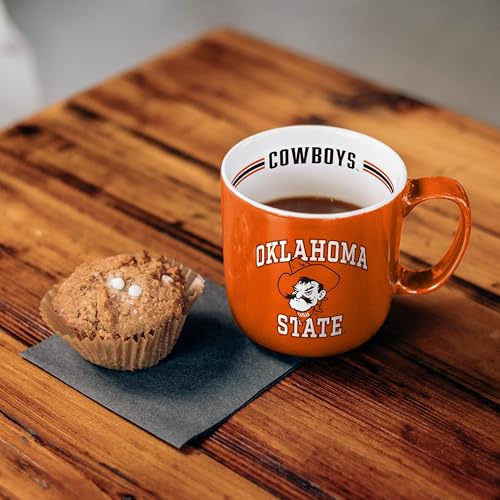 Image of Logo Brands OK State 15oz Stripe Mug