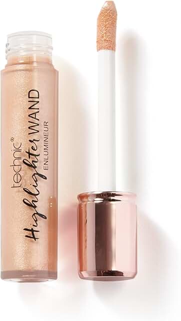 Technic Highlighter Wand - Illuminating, Gold Liquid Highlighter With Do...