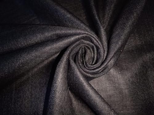 Tissu en bambou anti-irritation Huddersfield 15581 noir et bleu