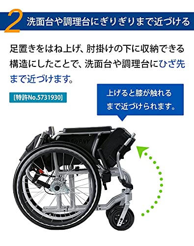 【値下げしました】スワニー・ミニ　アムザ　車椅子 黒 Amazon | Swany Mini（スワニー ミニ）アムザ 803 車いす 世界最小