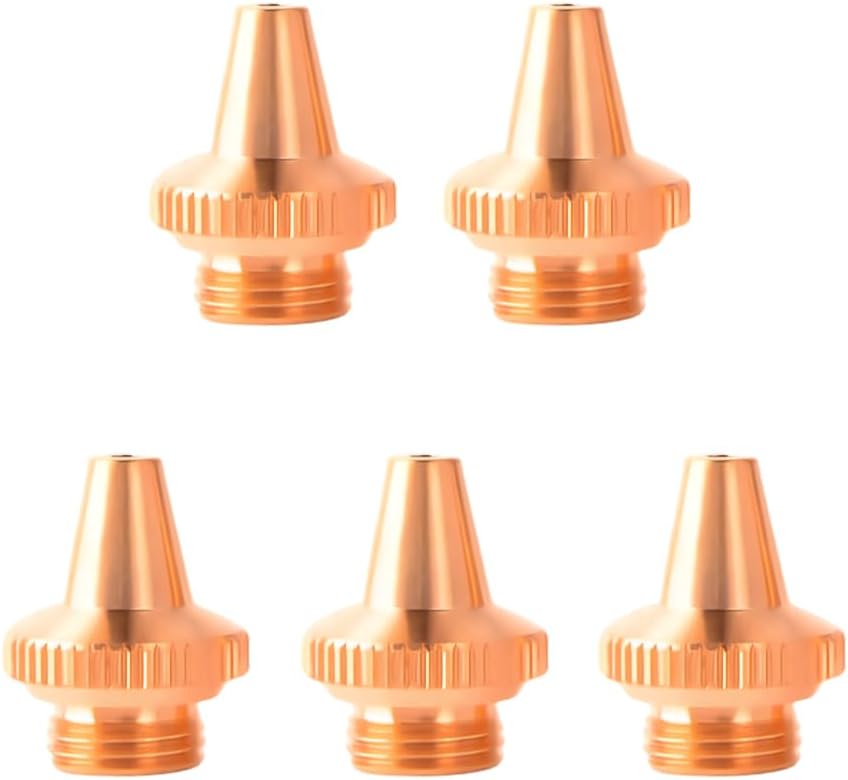 Laser Welding Nozzle 5 Pcs Laser Welder Nozzle Tip Kit Copper Nozzles M8 H15 2.0mm Cutting Nozzles for Portable Laser Welding Gun Laser Welder Head Laser Welding Machine Wire Feeding