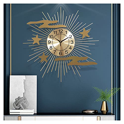 Grande horloge murale en métal moderne de salon et chambre 3D