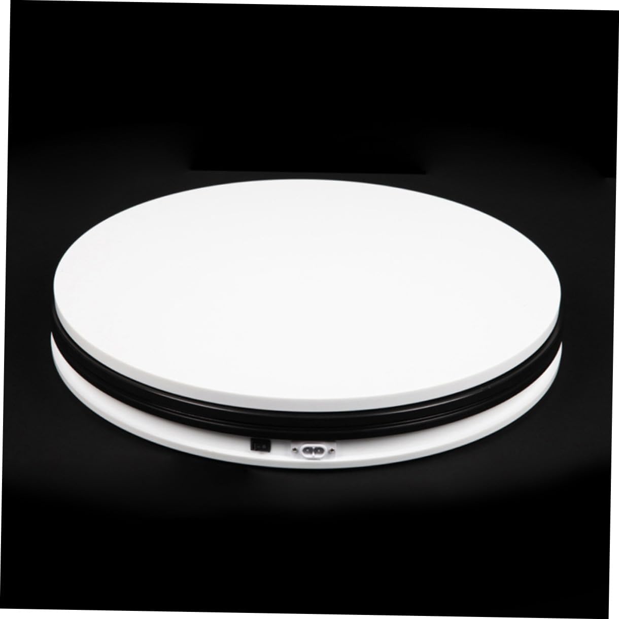 Unomor 15cm Rotating Display Stand with US Plug, ABS Turntable