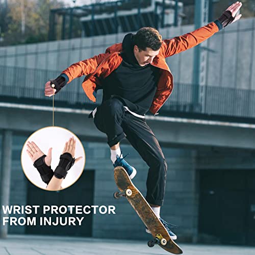 Wrist Guard, Wrist Support for Roller Skating Snowboarding Skateboarding Rollerblading, Protective Gear Wrist Brace for Adults/Kids/Youth (1 Pair)