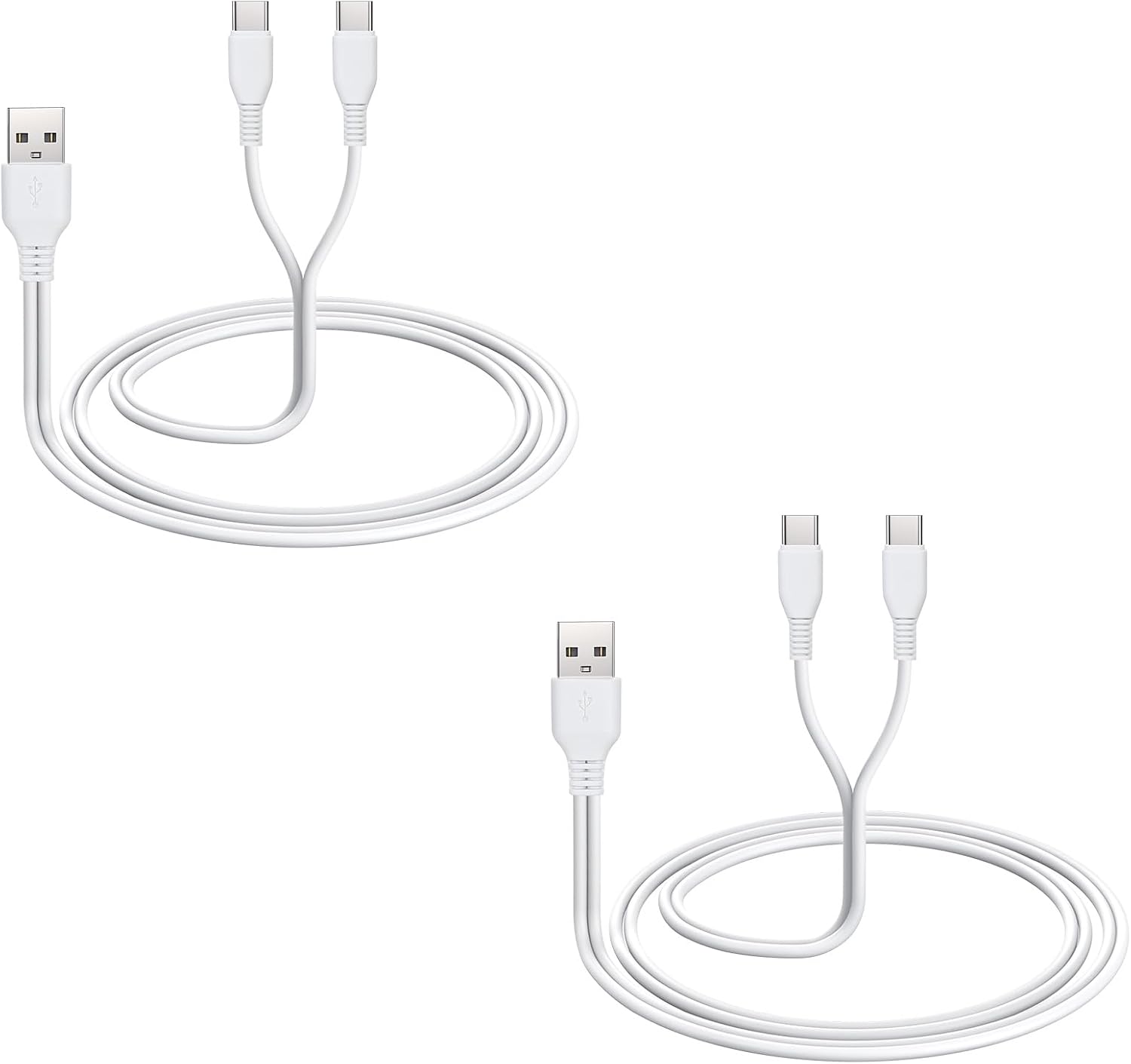 2-Pack Hands Free Breast Pump Charger for Momcozy M5, USB C Charging Cord for Momcozy M6 Breastfeeding Pump, with Power Adapter