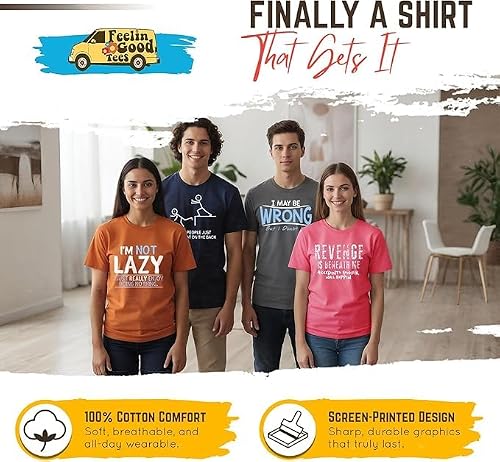 Feelin Good Tees T-shirt sarcastique humoristique - Noir - Taille L Hauteur – vue 8